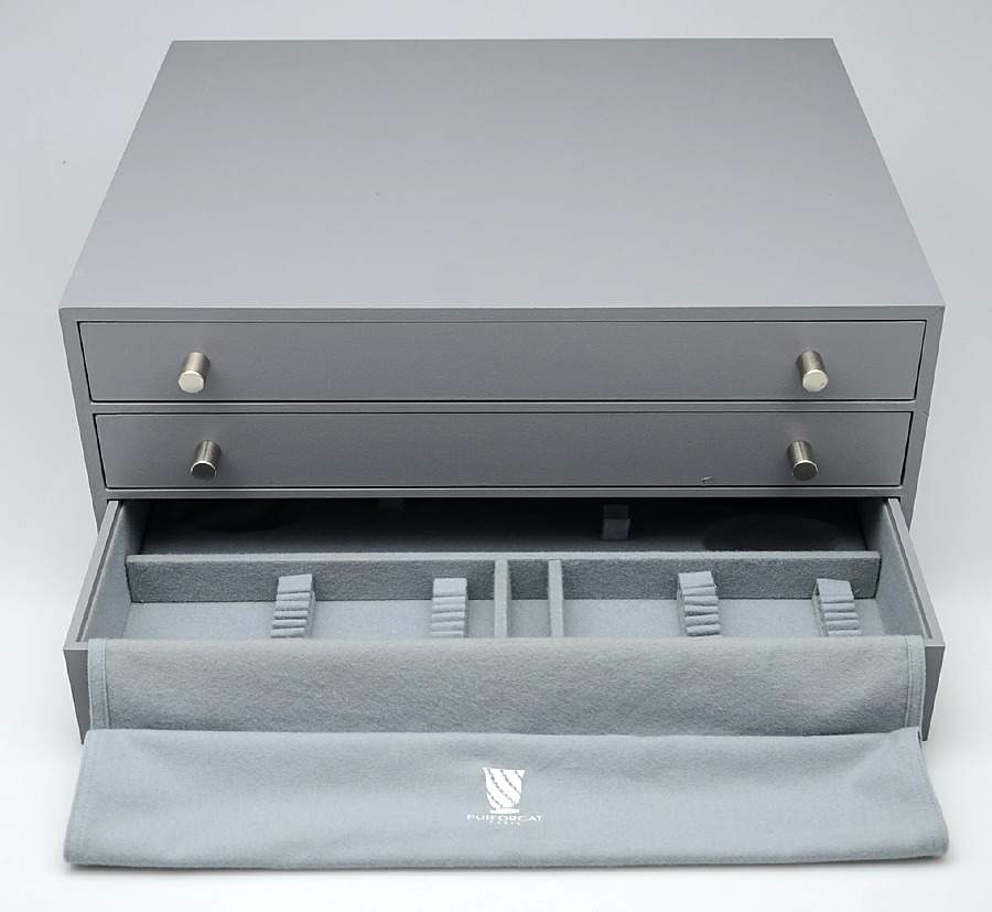 Silverplate Hollowware New 3 Drawer Flatware Chest by Puiforcat-1