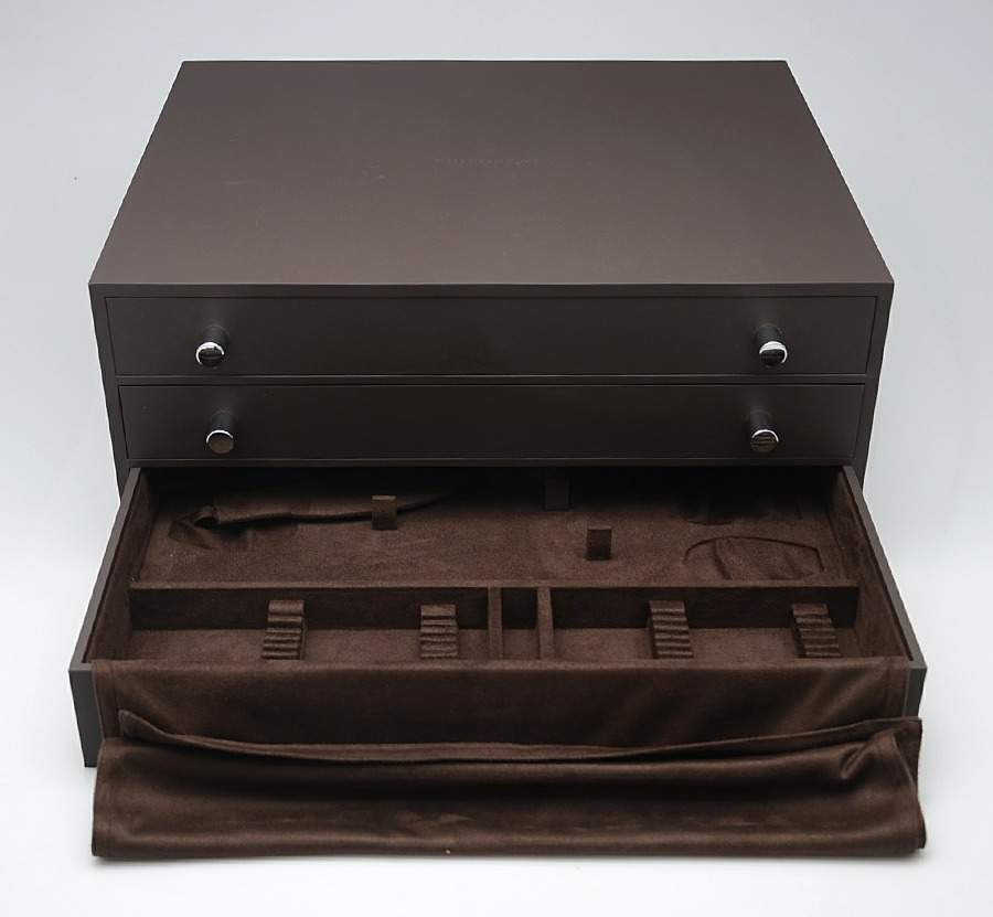 Silverplate Hollowware New 3 Drawer Flatware Chest by Puiforcat-1