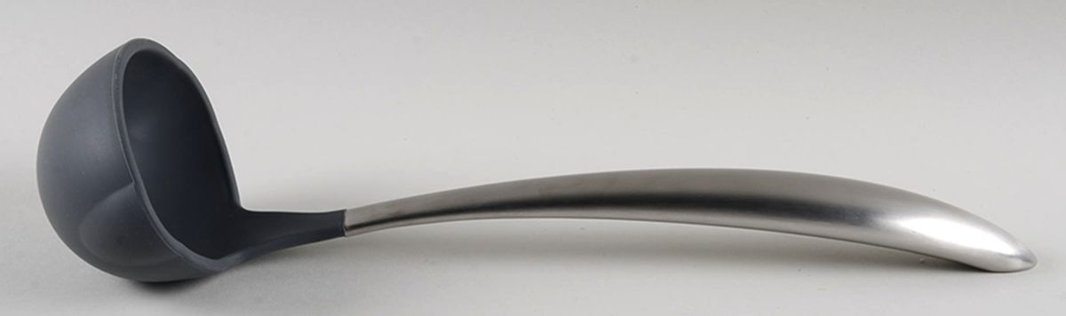 Culinario Series (Stainless) Solid Serving Ladle w/Silcone Bowl by Princess House-1