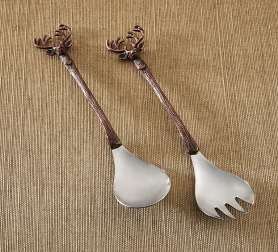 Stag (Stainless) Solid Serving Set by Park Designs-1