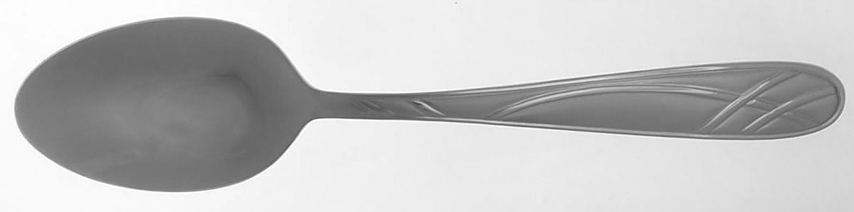 Hoopla Frost (Stainless) Place/Oval Soup Spoon by Pfaltzgraff-1