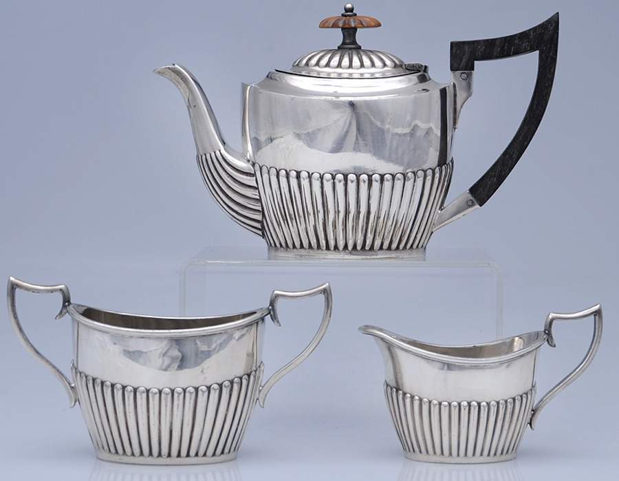 500 (Silverplate, Hollowware) 3 Pc Demi Set-(SCPM, SCRM, SSUOM) by John Gilbert-1