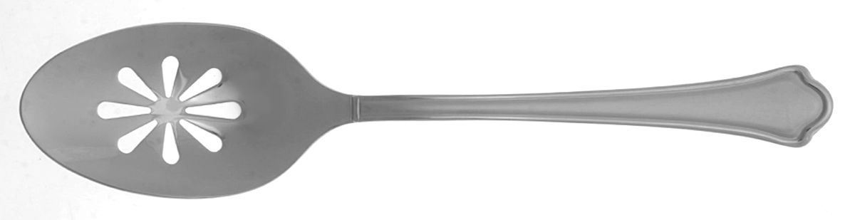 Capri Frost (Stainless) Pierced Tablespoon (Serving Spoon) by Pfaltzgraff-1