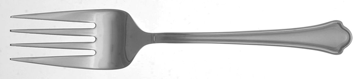 Capri Frost (Stainless) Medium Solid Cold Meat Serving Fork by Pfaltzgraff-1