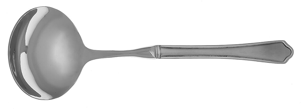 Capri Frost (Stainless) Gravy Ladle with No Spout Stainless Bowl HC by Pfaltzgraff-1