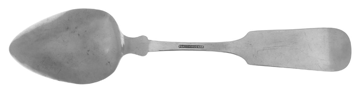 Coin Silver Flatware Tablespoon (Serving Spoon) by Platt & Brother-2