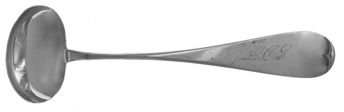 Coin Silver Flatware Solid Piece Cream Ladle by Phinney and Mead-1
