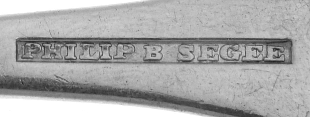 Coin Silver Flatware Teaspoon by Philip B. Segee-3
