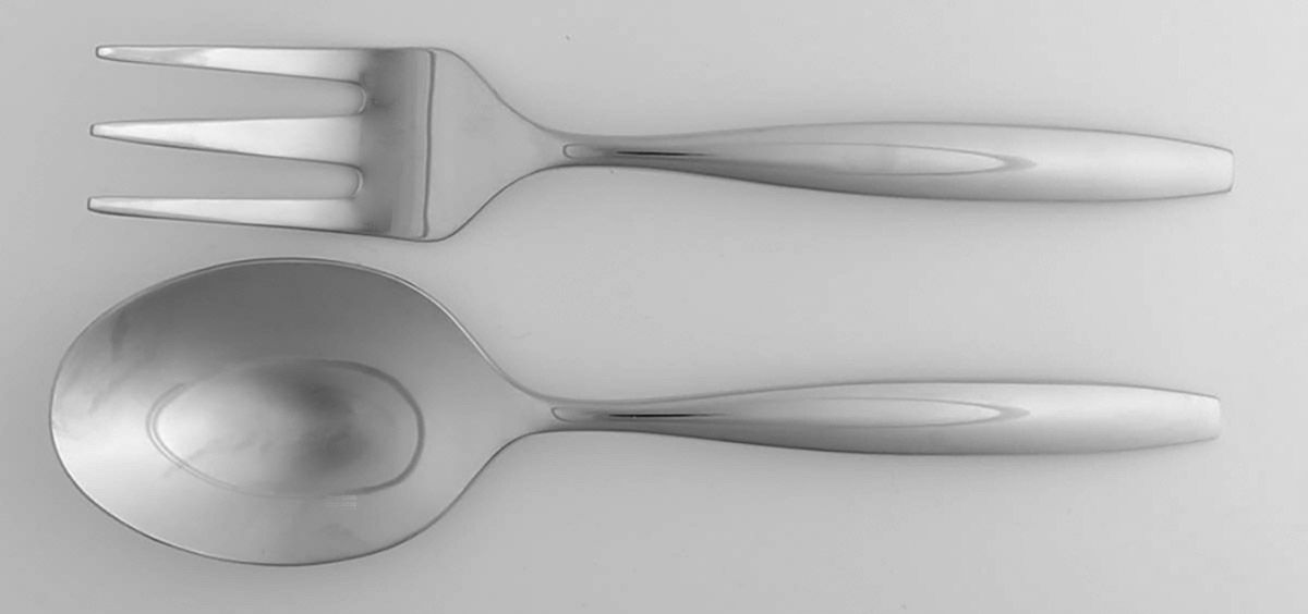 Arbor (Stainless) (2 Pc) Solid Salad Set by Portmeirion-1