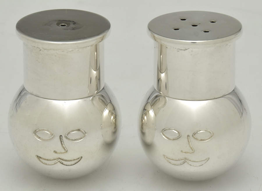 Cuistot (Silverplate, Hollowware) Salt & Pepper Set by Puiforcat-1