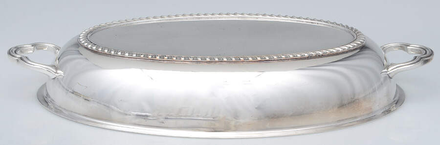 1892 (Silverplate, Hollowware) Double Vegetable Bowl-Lid by Poole Silver -1