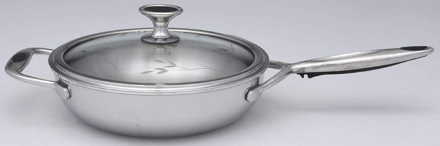 Healthy Cook Solutions 8" Skillet with Glass Lid by Princess House-1