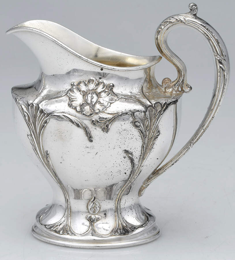 384 (Silverplate, Hollowware) Creamer by Pairpoint Mfg Co-1