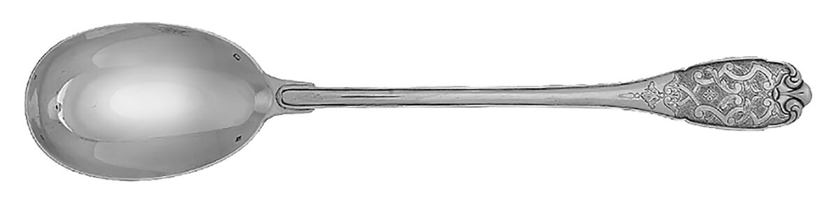 Elysee (Sterling, No Monograms) Solid Salad Serving Spoon by Puiforcat-1