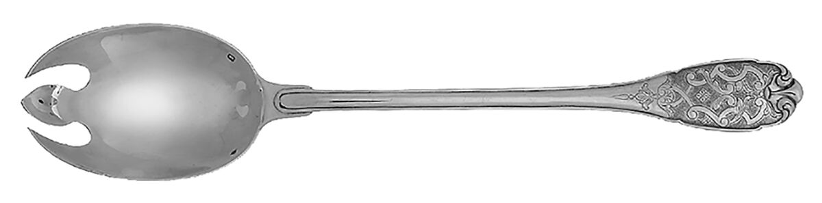 Elysee (Sterling, No Monograms) Solid Salad Serving Fork by Puiforcat-1