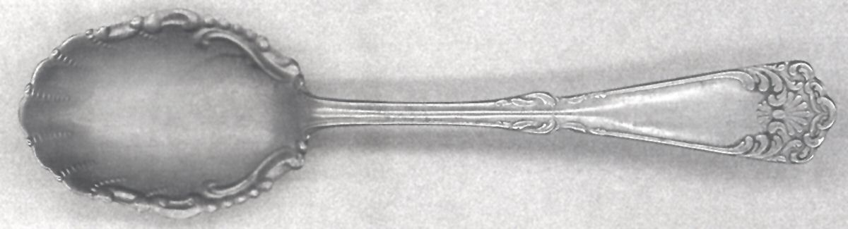 QVM3 (Silverplate) Sugar Shell Spoon by Quaker Valley Mfg Co-1