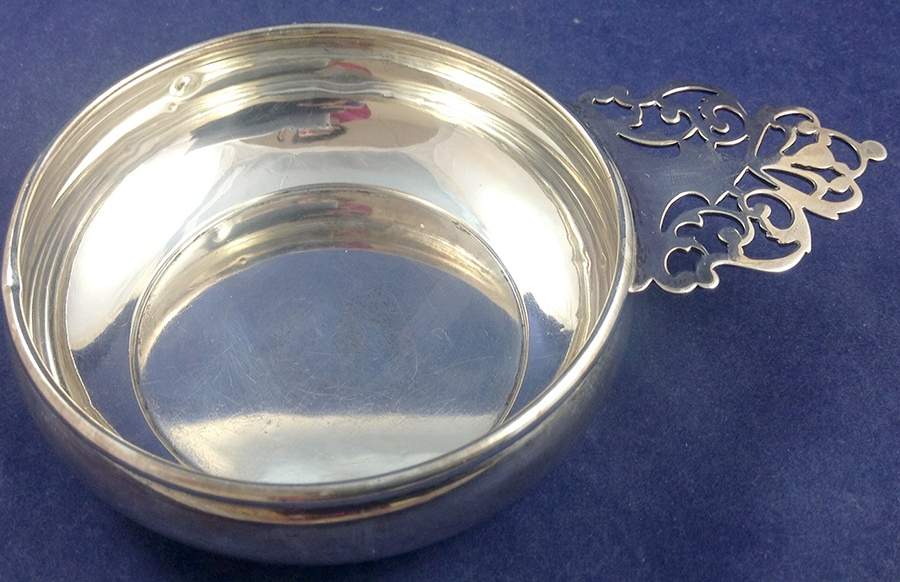 074 (Sterling, Hollowware) 4" Porringer by Quaker Silver Co Inc-1
