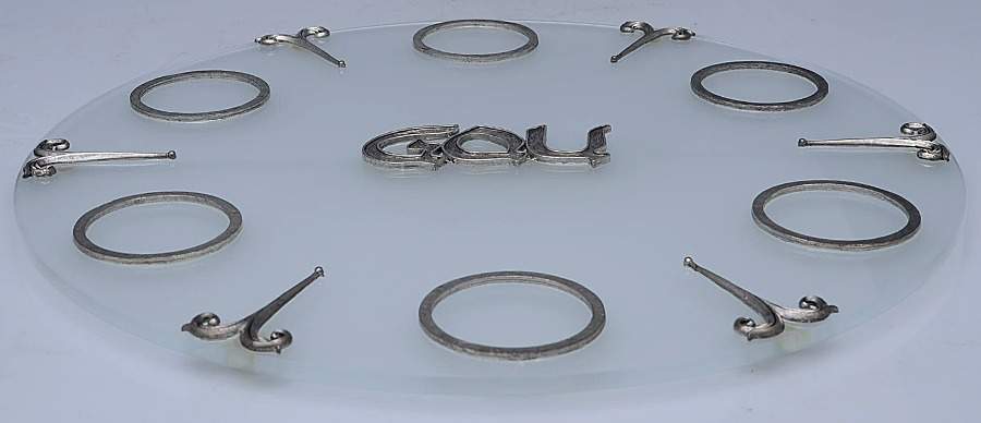 Mixed Metals Hollowware (Giftware) 6 Section Seder Plate by Quest Collection-1