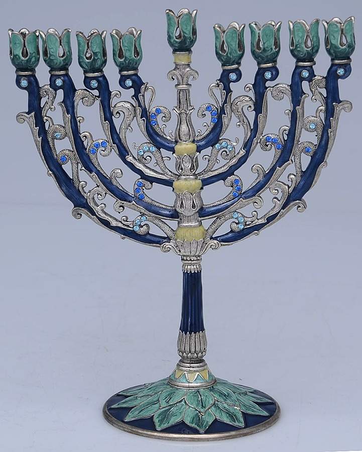 Mixed Metals Hollowware (Giftware) Menorah by Quest Collection-1