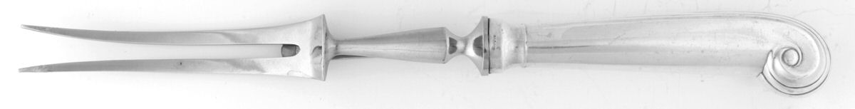 Onslow (Silverplate) Large Stainless-Prong Roast Carving Fork by Roberts & Belk-1