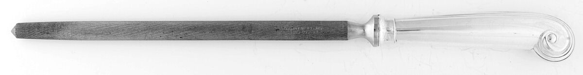 Onslow (Silverplate) Large Roast Steel Rod Knife Sharpener by Roberts & Belk-1