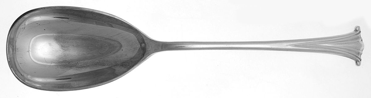 Onslow (Silverplate) Solid Salad Serving Spoon by Roberts & Belk-1
