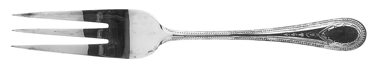 Hester Bateman (Silverplate) Large Solid Cold Meat Serving Fork by Roberts & Belk-1