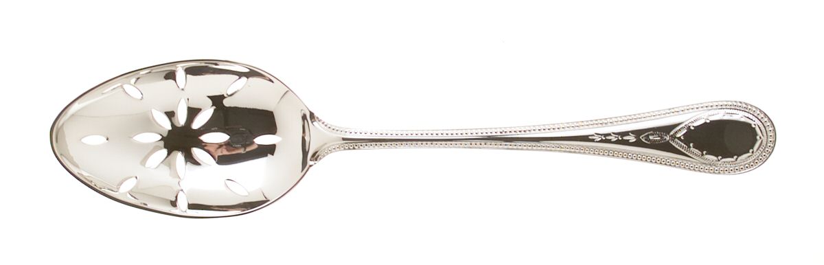 Hester Bateman (Silverplate) Pierced Tablespoon (Serving Spoon) by Roberts & Belk-1
