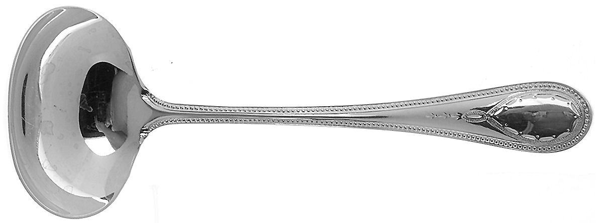 Hester Bateman (Silverplate) Solid Gravy Ladle by Roberts & Belk-1