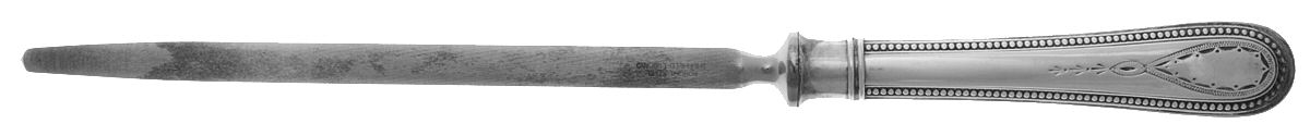 Hester Bateman (Silverplate) Large Roast Steel Rod Knife Sharpener by Roberts & Belk-1