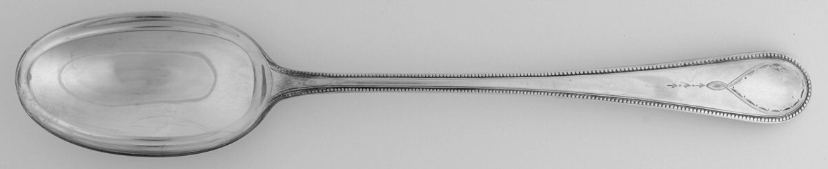 Hester Bateman (Silverplate) Solid Gravy Serving Spoon by Roberts & Belk-1