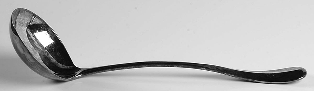 Rattail (SILVERPLATE) Solid Soup Ladle by Roberts & Belk-1