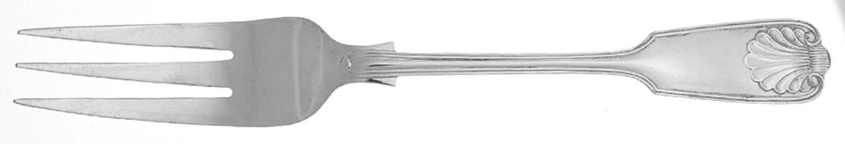 RBL7 (SILVERPLATE) Large Solid Cold Meat Serving Fork by Roberts & Belk-1