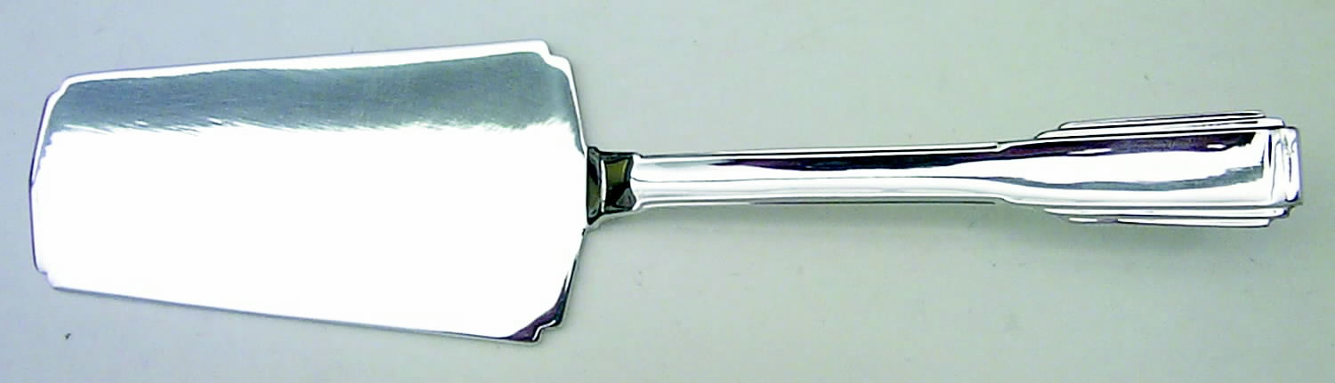 Art Deco (Silverplate) Solid Pie Server by Ricci (Argentieri)-1