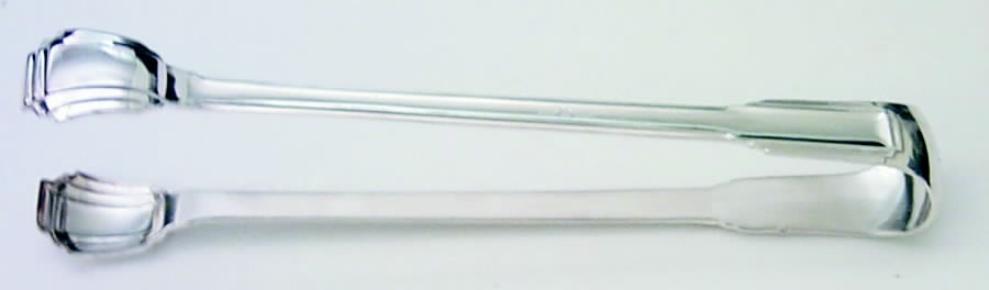 Art Deco (Silverplate) Large Ice Serving Tongs by Ricci (Argentieri)-1