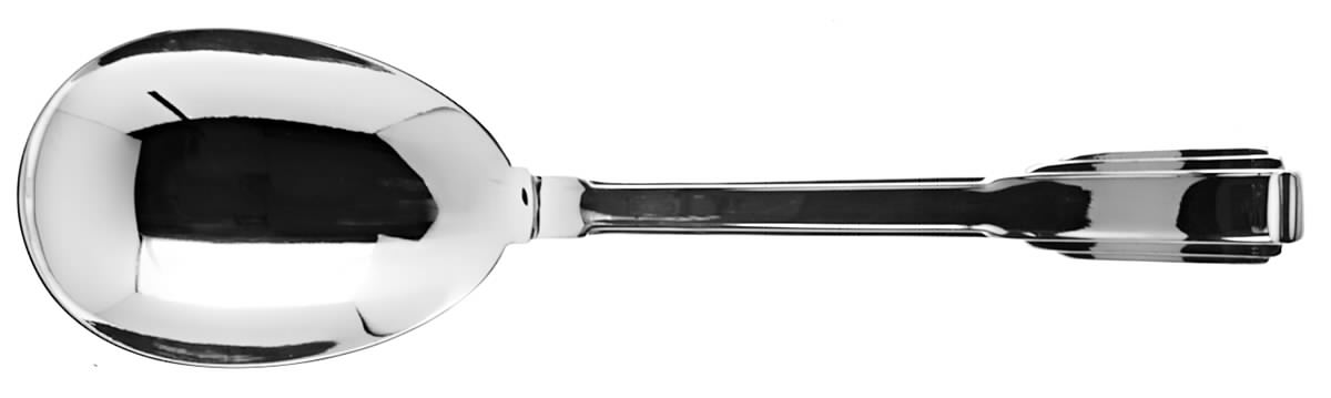 Art Deco (Silverplate) Solid Rice/Potato Spoon by Ricci (Argentieri)-1
