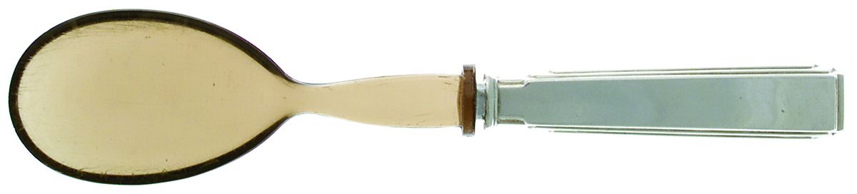 Art Deco (Silverplate) Salad Serving Spoon with Plastic Bowl by Ricci (Argentieri)-1