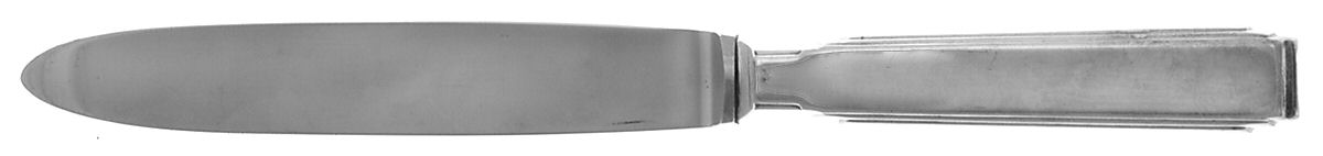 Art Deco (Silverplate) Dessert Knife with Stainless Blade by Ricci (Argentieri)-1