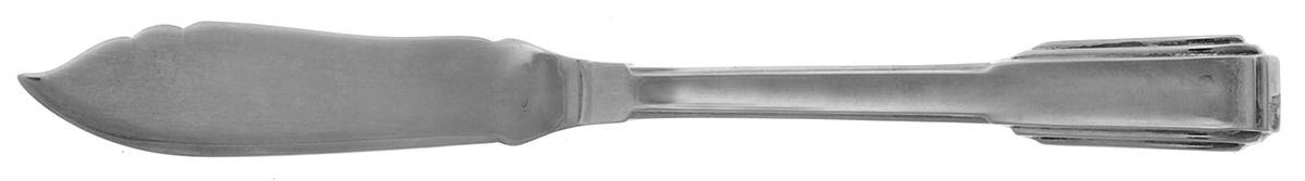 Art Deco (Silverplate) Flat Handle Master Butter Knife by Ricci (Argentieri)-1