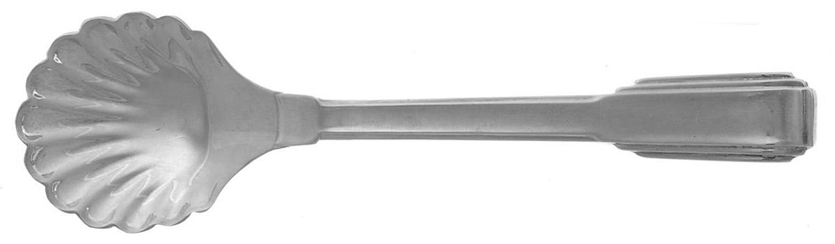 Art Deco (Silverplate) Sugar Shell Spoon by Ricci (Argentieri)-1