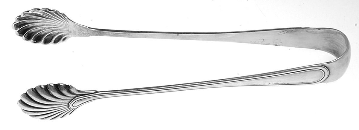 Ascot (Silverplate) Large Ice Serving Tongs by Ricci (Argentieri)-1