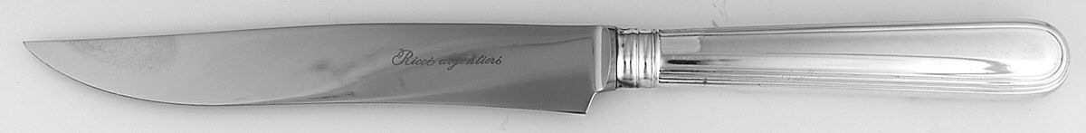 Ascot (Silverplate) Small Steak Carving Knife with Stainless Blade by Ricci (Argentieri)-1