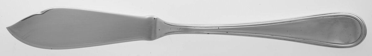 Ascot (Silverplate) Individual Solid Fish Knife by Ricci (Argentieri)-1