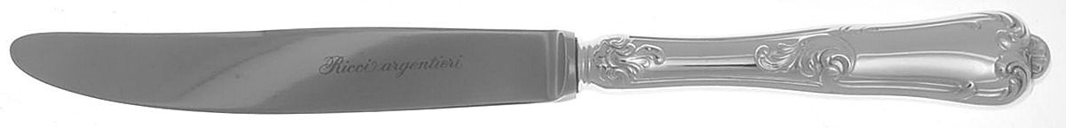 Bernini (Silverplate) Dessert Knife with Stainless Blade by Ricci (Argentieri)-1
