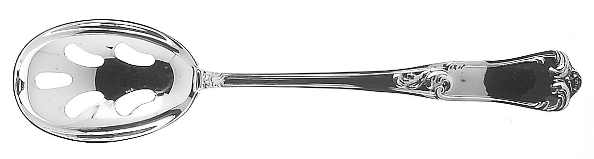 Bernini (Silverplate) Pierced Tablespoon (Serving Spoon) by Ricci (Argentieri)-1