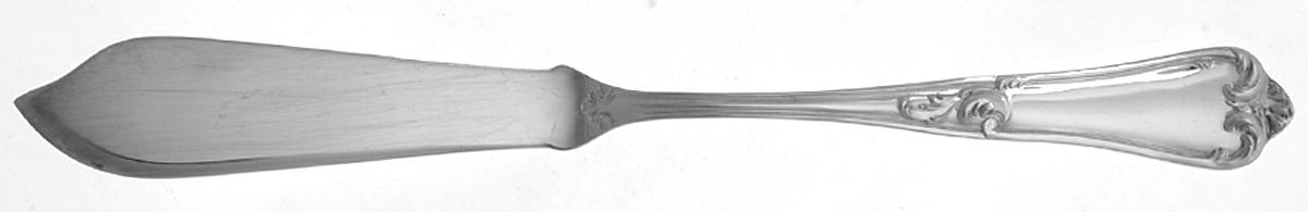 Bernini (Silverplate) Individual Solid Fish Knife by Ricci (Argentieri)-1
