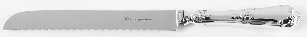 Bernini (Silverplate) Cake Knife with Stainless Blade by Ricci (Argentieri)-1