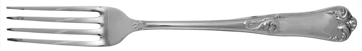 Bernini (Silverplate) Vegetable Serving Fork (Solid) by Ricci (Argentieri)-1