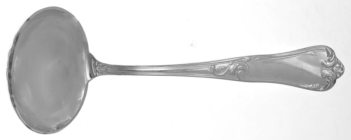 Bernini (Silverplate) Solid Gravy Ladle by Ricci (Argentieri)-1