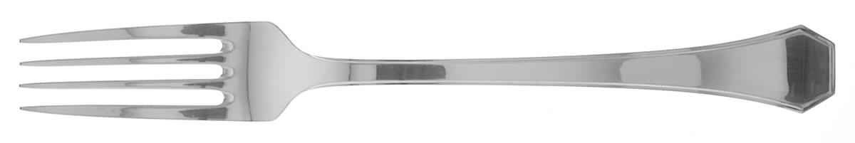 Braque (Silverplate) Large Solid Cold Meat Serving Fork by Ricci (Argentieri)-1
